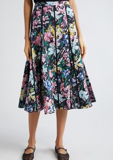 3.1 Phillip Lim Flowerworks Godet Cotton Skirt