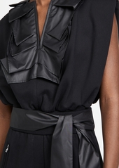 3.1 Phillip Lim French Terry Top with Ruffle Detail