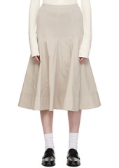 3.1 Phillip Lim Gray Paneled Midi Skirt