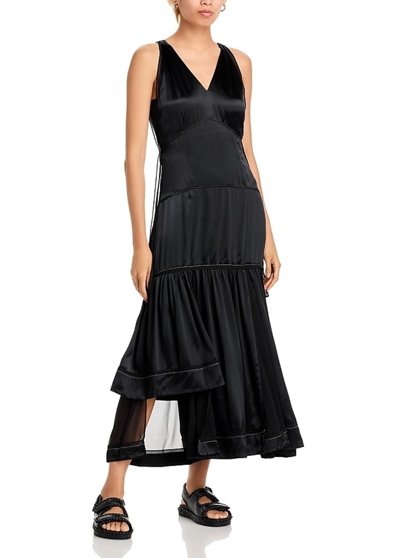 3.1 Phillip Lim Liquid Satin Tiered Gown