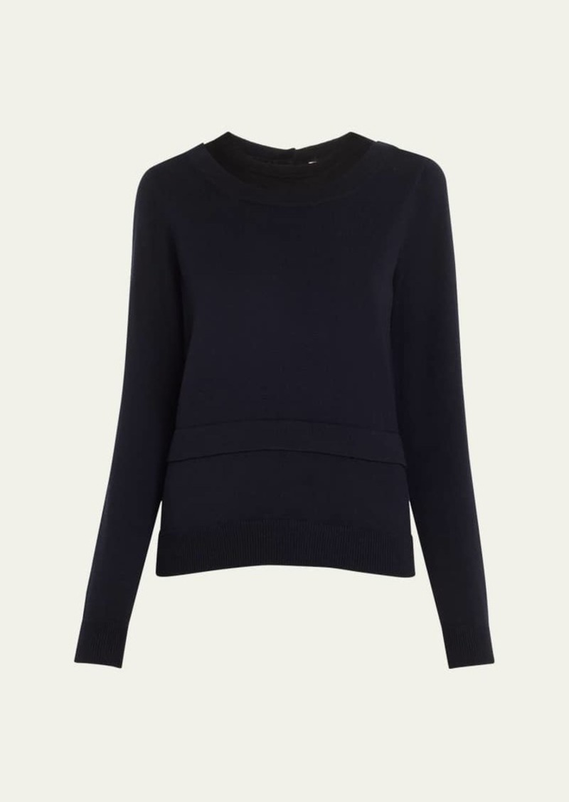 3.1 Phillip Lim Long-Sleeve Double Layered Sweater