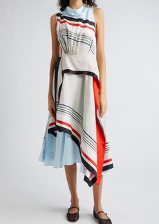 3.1 Phillip Lim NY Liberty Print Silk Cascade Dress