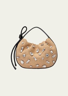 3.1 Phillip Lim Origami Mini Embellished Raffia Top-Handle Bag