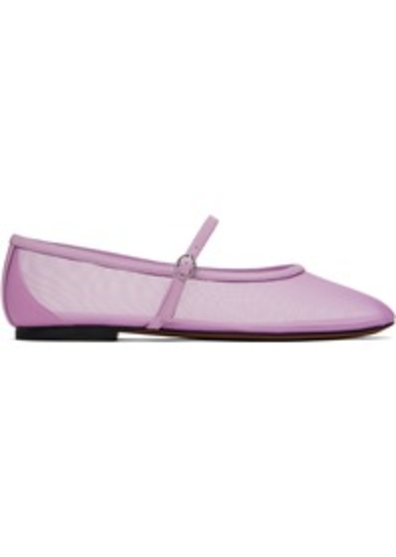 3.1 Phillip Lim Purple ID Mesh Mary Jane Ballerina Flats