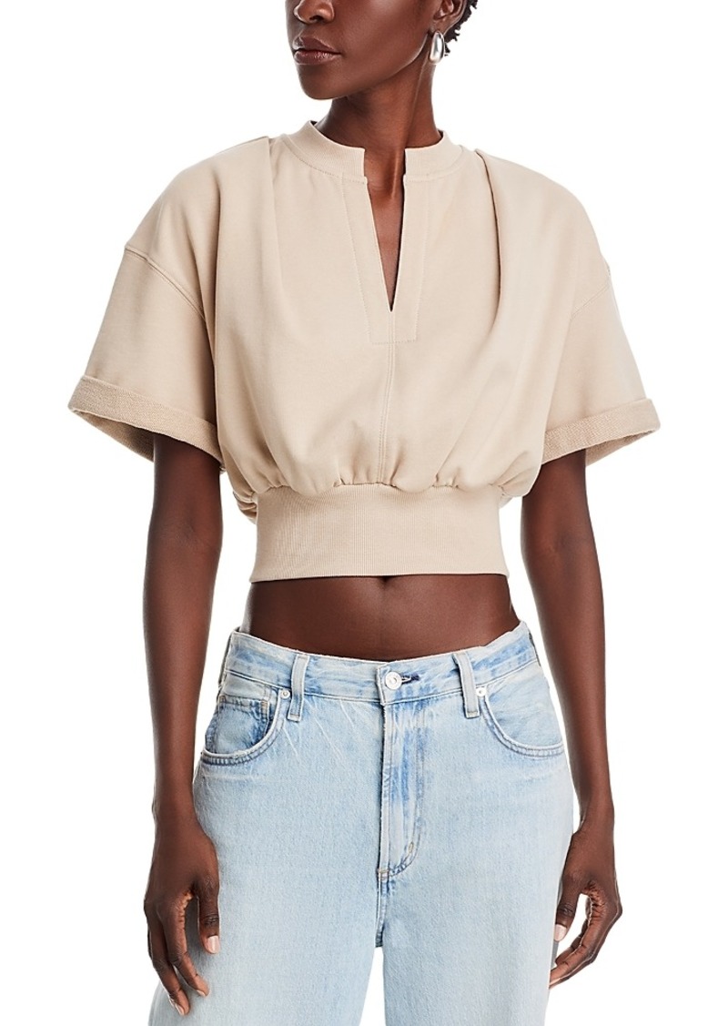 3.1 Phillip Lim Short Sleeve Cropped Sweatshirt