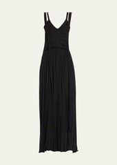 3.1 Phillip Lim Sleeveless Ruched Chiffon Gown