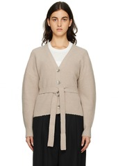 3.1 Phillip Lim Taupe Scalloped Cardigan