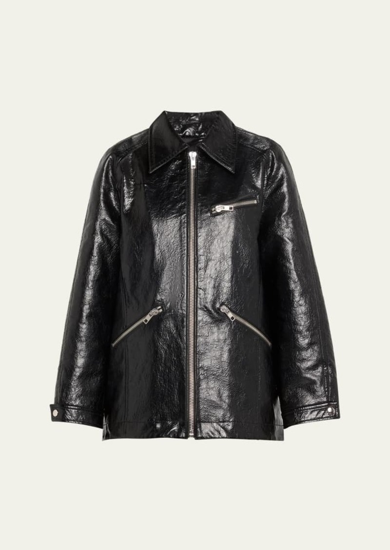 3.1 Phillip Lim Textured Faux-Leather Ranch Jacket