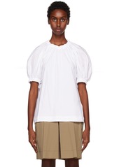 3.1 Phillip Lim White Puff Sleeve T-Shirt