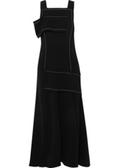 3.1 Phillip Lim Woman Asymmetric Cold-shoulder Crepe Maxi Dress Black