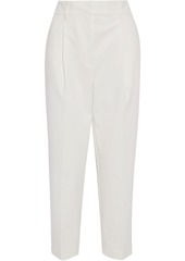 3.1 Phillip Lim Woman Cropped Cotton-blend Tapered Pants Ivory