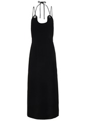 3.1 Phillip Lim Woman Embellished Crepe Maxi Dress Black