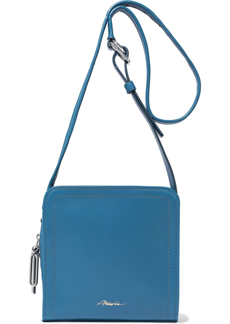 3.1 Phillip Lim Woman Hudson Square Mini Leather Shoulder Bag Azure