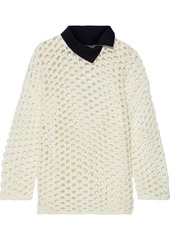 3.1 Phillip Lim Woman Open-knit Wool Sweater Cream