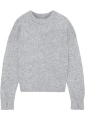 3.1 Phillip Lim Woman Patchwork-effect Brushed Ribbed-knit Sweater Stone