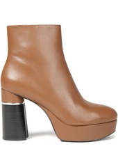 3.1 Phillip Lim Woman Ziggy Leather Platform Ankle Boots Light Brown