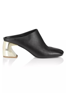 3.1 Phillip Lim 65MM Leather Crescent-Heel Mules