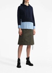 3.1 Phillip Lim A-line belted-waist midi skirt