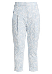 3.1 Phillip Lim Abstract Animal Embroidered Tapered Pants