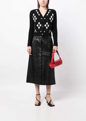 3.1 Phillip Lim argyle-check knitted cardigan