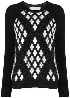 3.1 Phillip Lim argyle-check knitted jumper