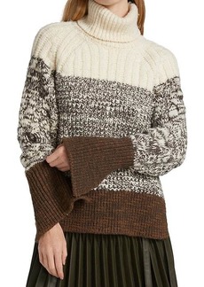 3.1 Phillip Lim Chunky Striped Turtleneck Sweater