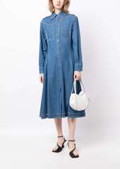 3.1 Phillip Lim contrast-stitching mid-length dress