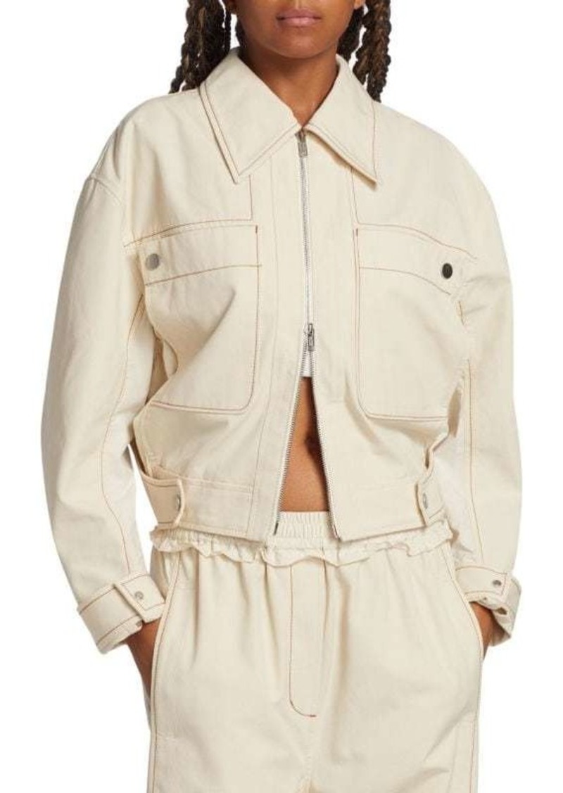 3.1 Phillip Lim Cotton Canvas Ripstop Combo Jacket