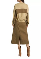 3.1 Phillip Lim Cotton Combo Utility Midi-Dress