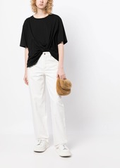 3.1 Phillip Lim drape-detail cotton T-shirt