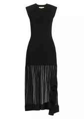 3.1 Phillip Lim Crewneck Sleeveless Midi-Dress