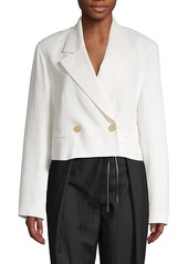 3.1 Phillip Lim Cropped Double Breasted Blazer