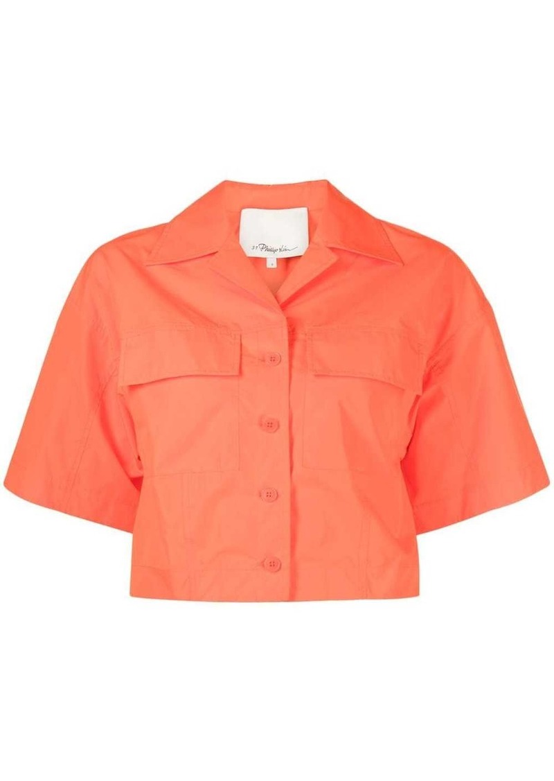 3.1 Phillip Lim cropped short-sleeve shirt