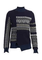 3.1 Phillip Lim Fair Isle Patchwork Wool Sweater
