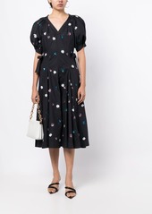 3.1 Phillip Lim floral-embroidered puff-sleeved dress