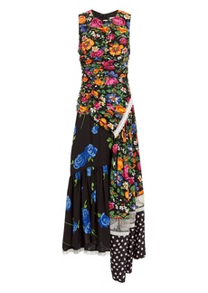 3.1 Phillip Lim Floral Patchwork Midi Dress