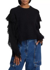 3.1 Phillip Lim Fringed Alpaca Crop Sweater