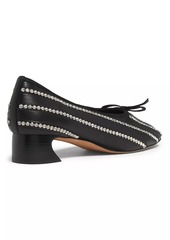 3.1 Phillip Lim ID 35MM Crystal-Inlaid Leather Ballerina Pumps