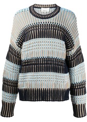 3.1 Phillip Lim striped-knit two-tone jumper