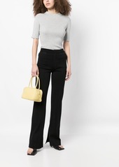 3.1 Phillip Lim lurex ribbed short-sleeve top