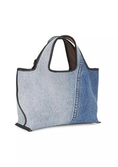 3.1 Phillip Lim Market Colorblocked Denim Tote Bag