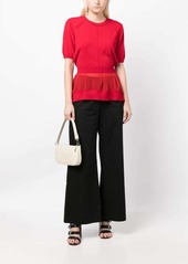 3.1 Phillip Lim panelled short-sleeve knitted top