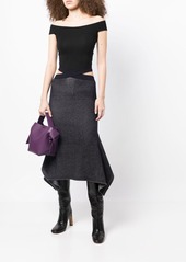 3.1 Phillip Lim ribbed-knit asymmetric skirt