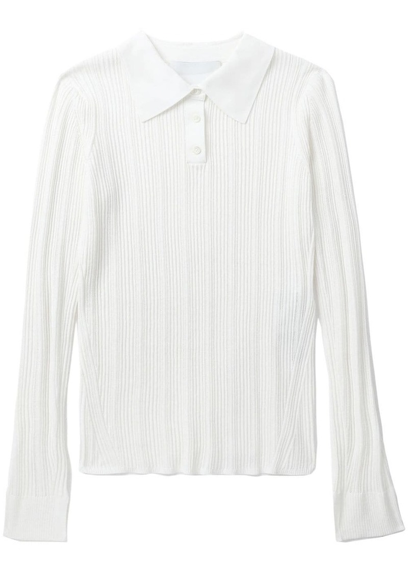 3.1 Phillip Lim ribbed-knit long-sleeve top