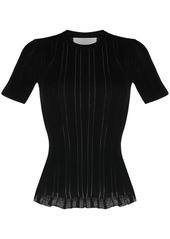 3.1 Phillip Lim ribbed ruffle-hem T-shirt