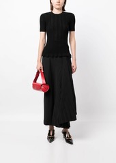 3.1 Phillip Lim ribbed ruffle-hem T-shirt