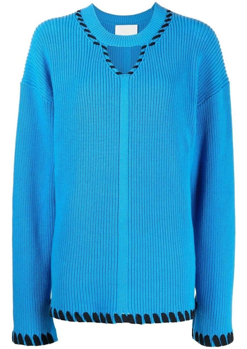 3.1 Phillip Lim ribbed V-neck jumper