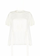 3.1 Phillip Lim semi-sheer panelled knitted top