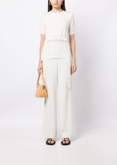 3.1 Phillip Lim semi-sheer panelled knitted top