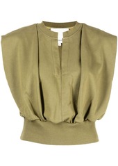 3.1 Phillip Lim split-neck sleeveless cotton top